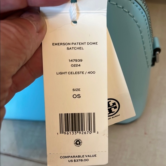 Tory Burch Emerson patent dome satchel - Picture 3 of 7